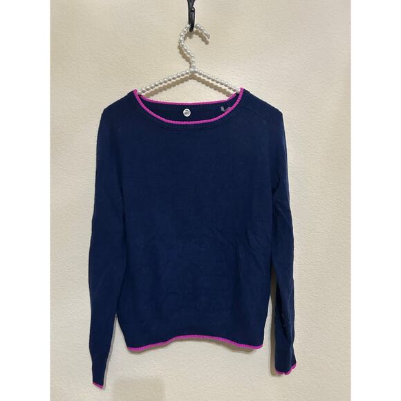 Margaret O'Leary Cashmere Sweater Size XS Blue Pullover Preppy Luxury Capsule - Picture 1 of 9